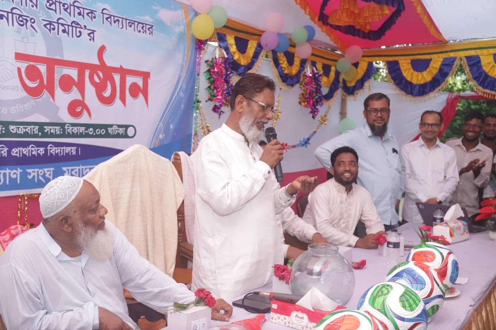 প্রেডিকশন লীগের লটারি অনুষ্ঠানে বক্তব্য প্রদান
